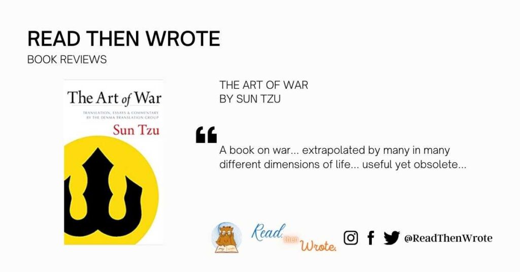 The Art of War Sun Tzu book review